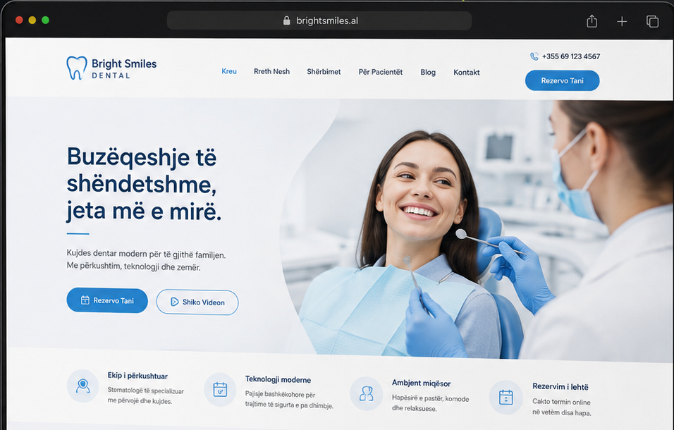 Prezantimi i projektit Bright Smiles Dental